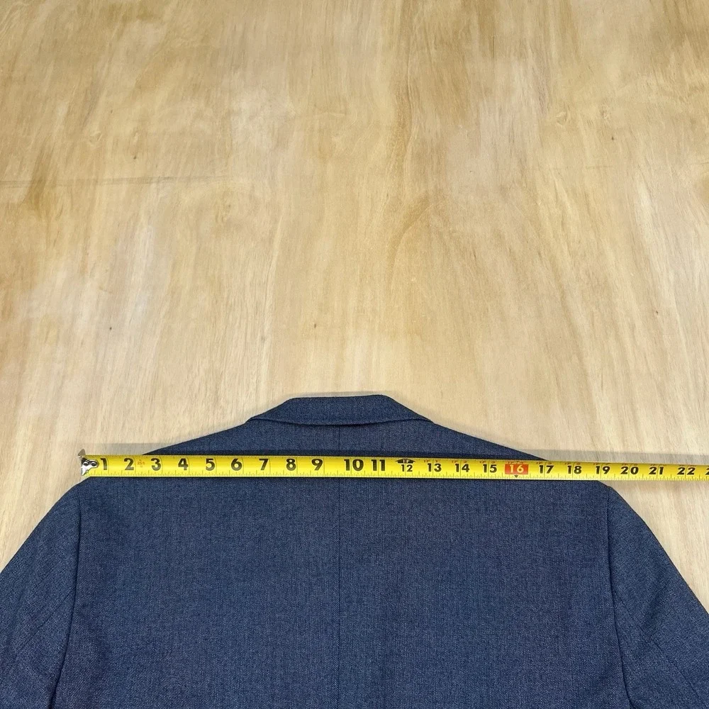 Joseph Abboud Blazer Mens Sz Large (44R) Polyester Blend Stretch Navy Flannel